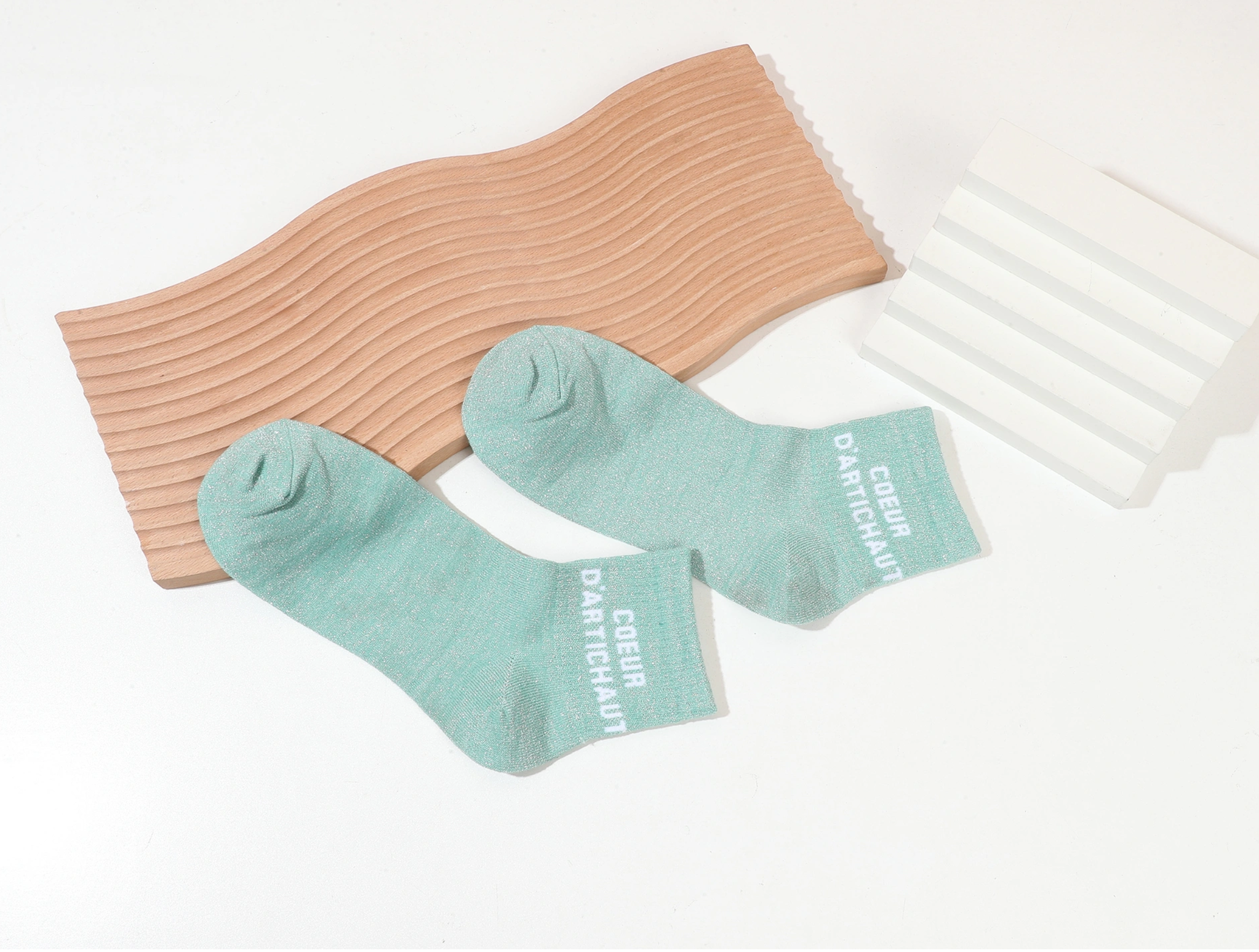 Chaussettes à paillettes Cœur d&rsquo;artichaut