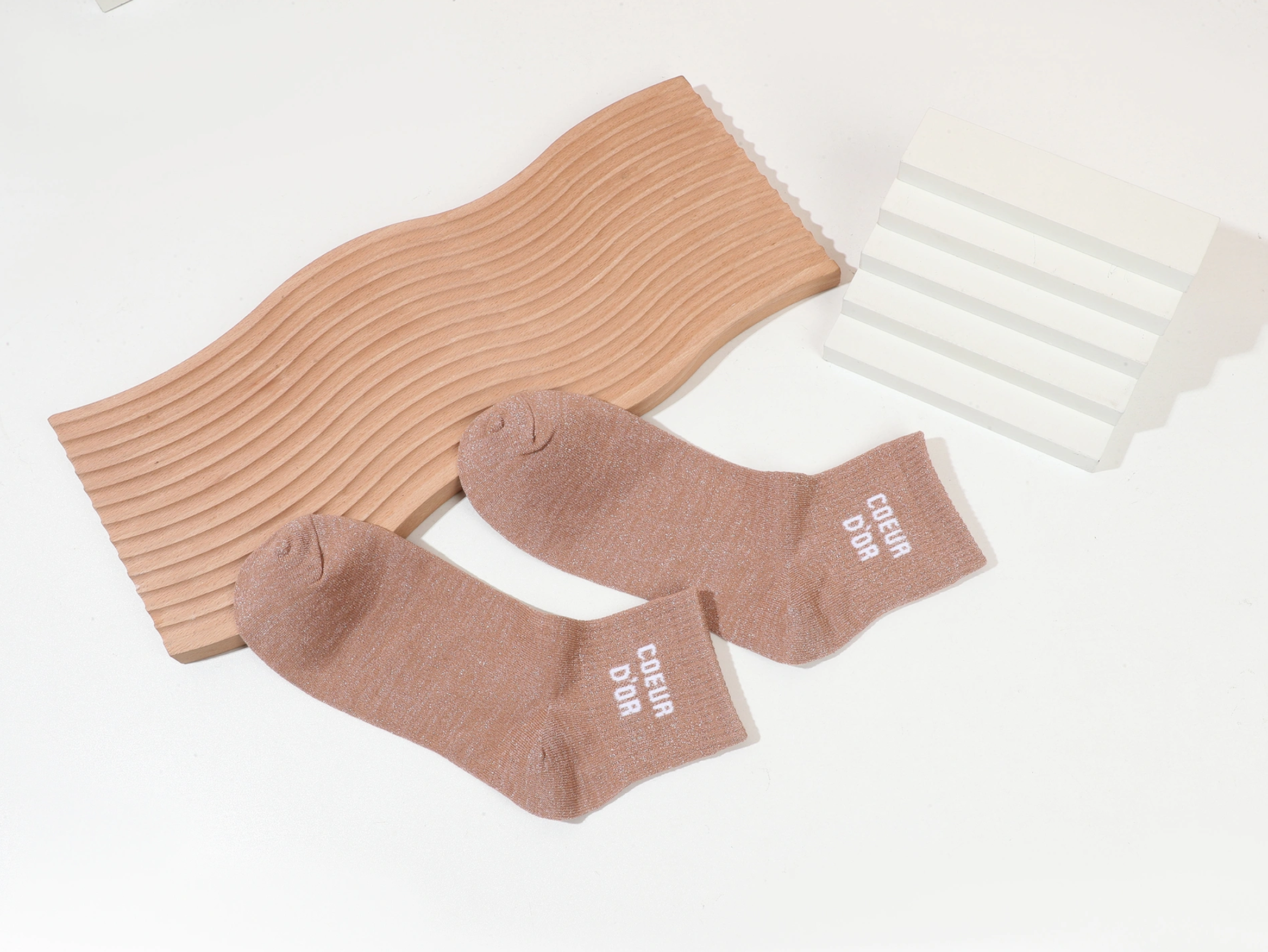 Chaussettes à paillettes Cœur d&rsquo;or